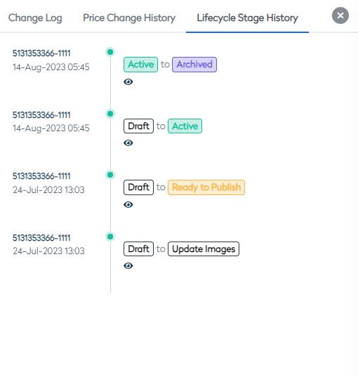 Product Change Log