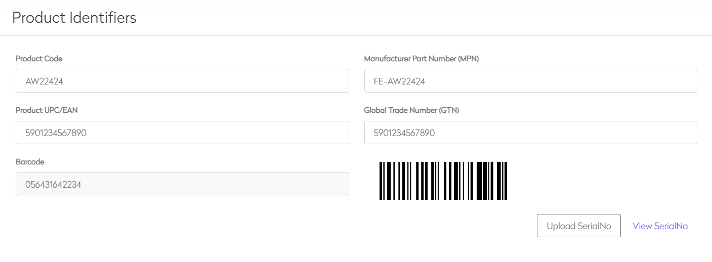 Product Identifiers